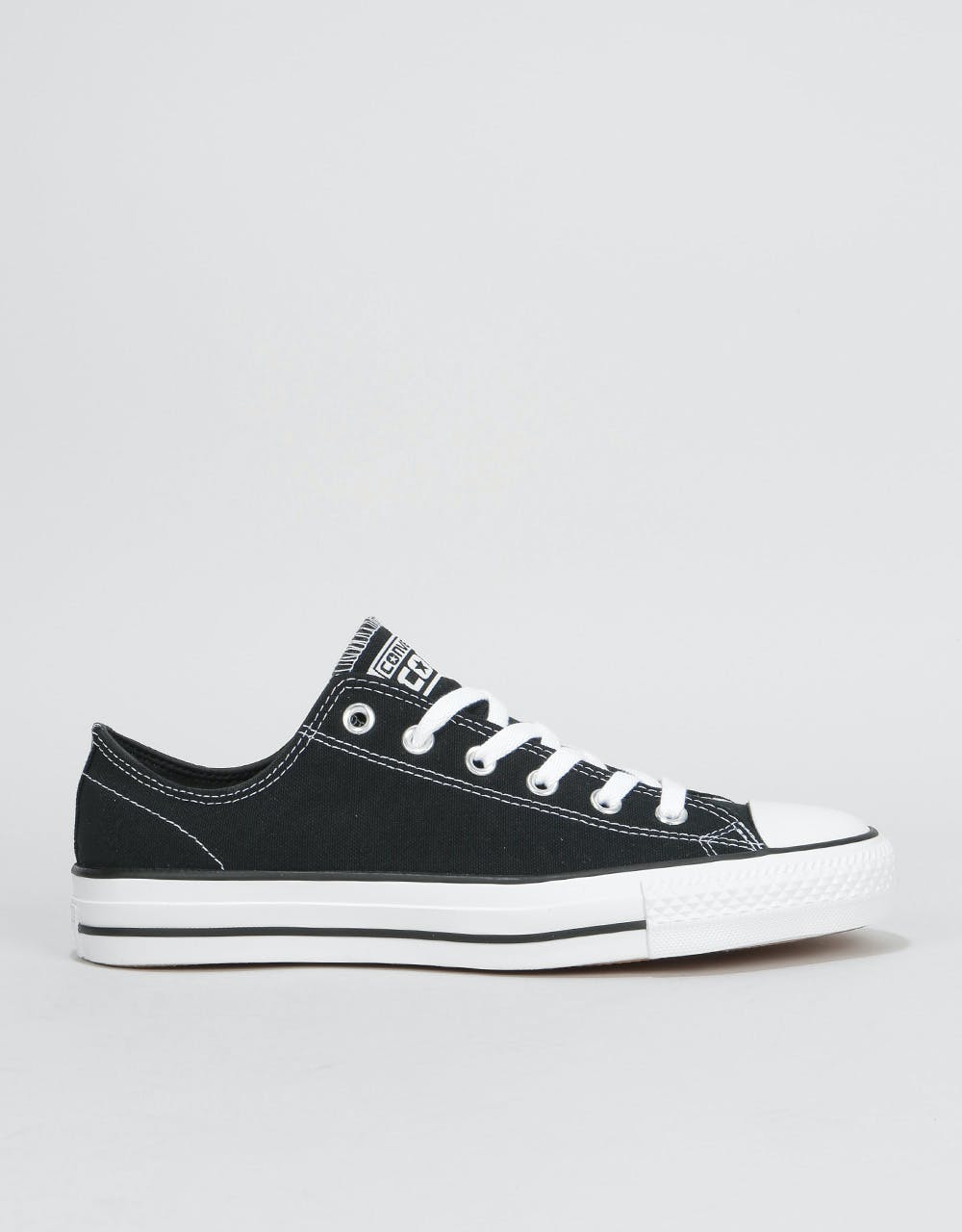 Converse CTAS Pro Ox Canvas Skate Shoes - Black/Black/White – Route One