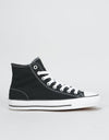 Converse CTAS Pro High Canvas Skate Shoes - Black/Black/White