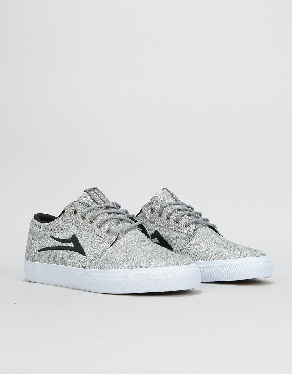 Lakai Griffin Skate Shoes - Grey/Black Textile