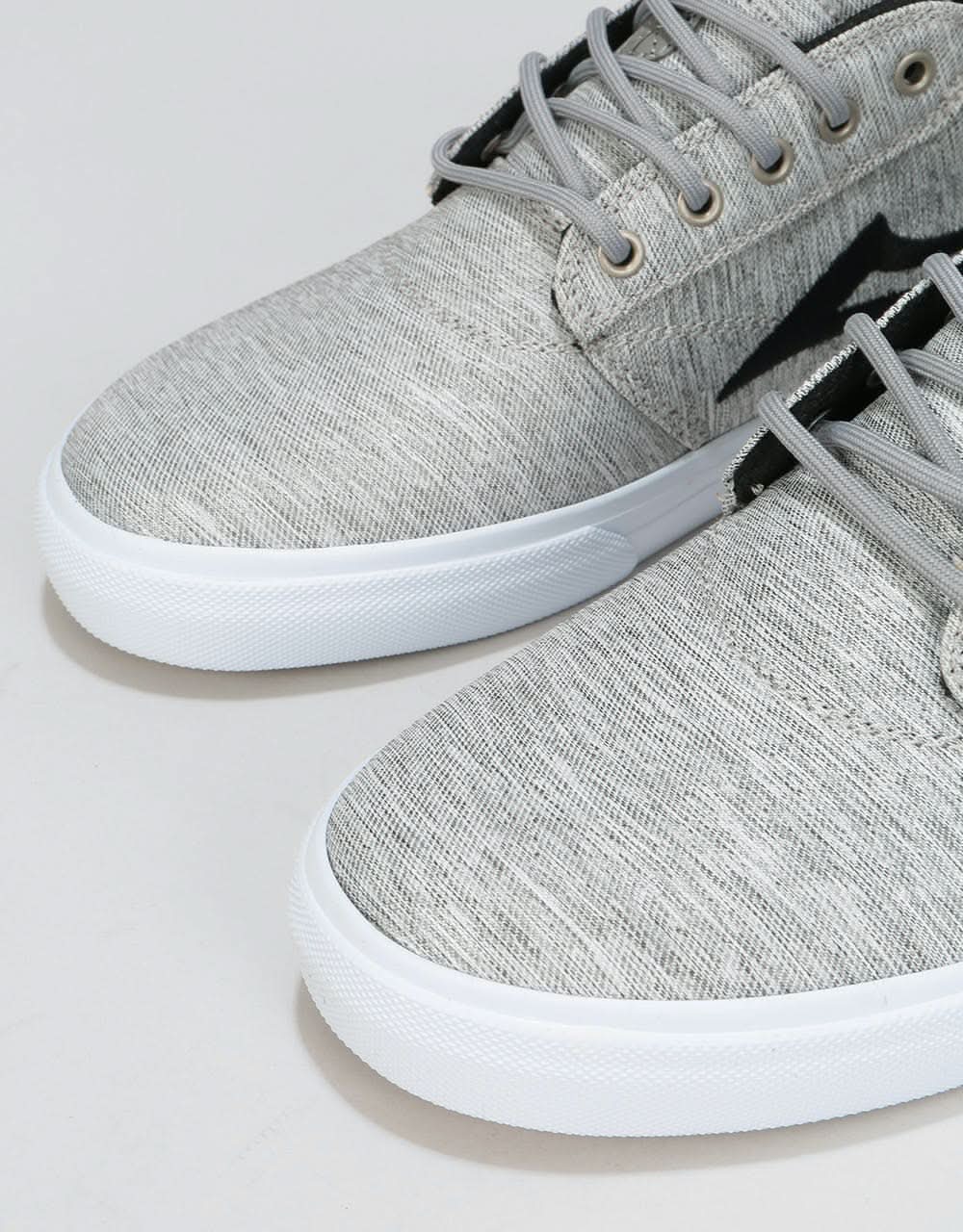 Lakai Griffin Skate Shoes - Grey/Black Textile
