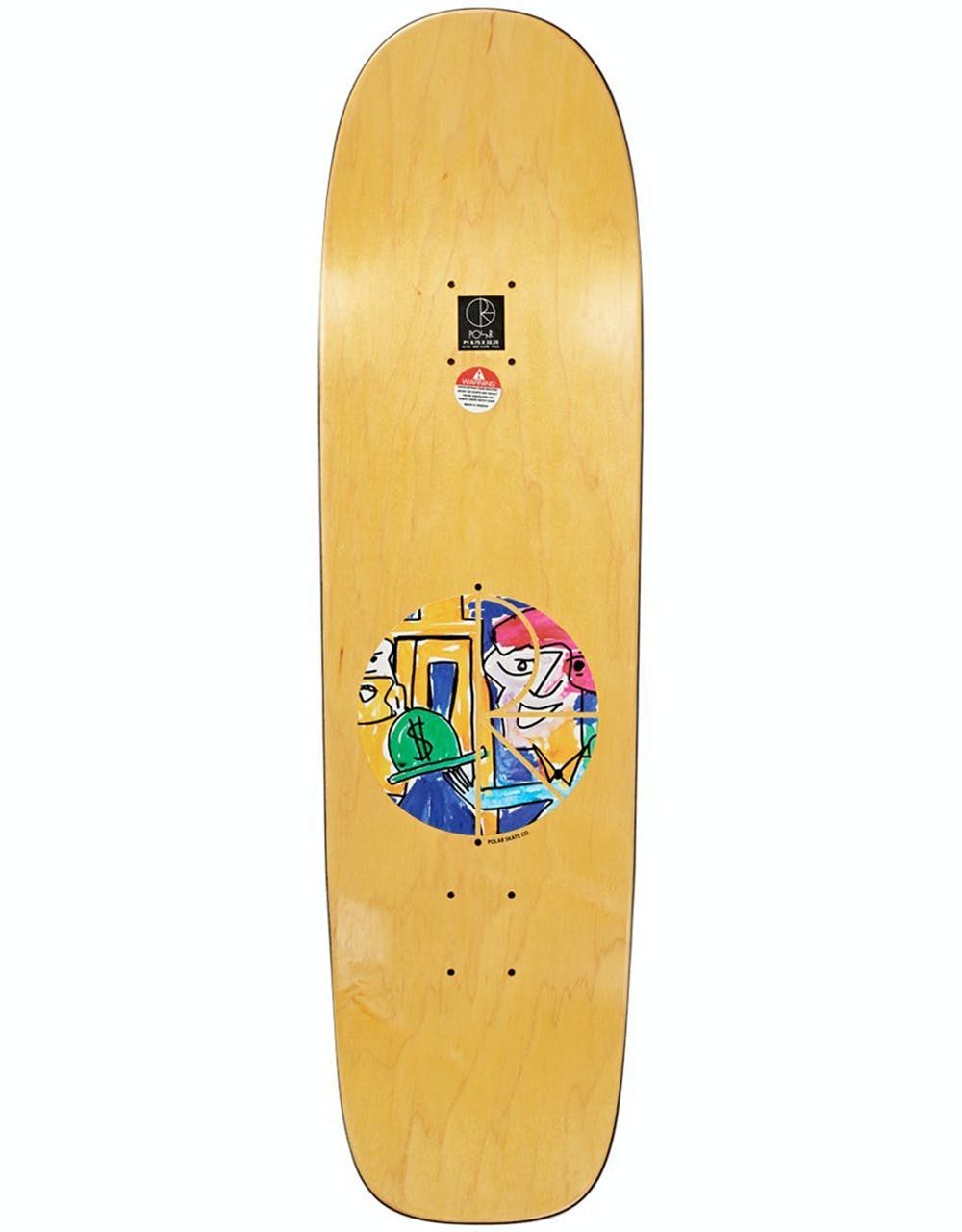 Polar Herrington Debacle Skateboard Deck - P1 Shape 8.75"