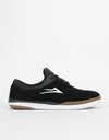 Lakai Fremont Skate Shoes - Black/Grey Suede