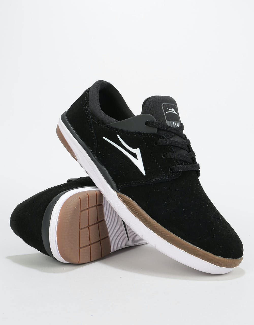 Lakai Fremont Skate Shoes - Black/Grey Suede