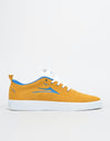 Lakai Bristol Skate Shoes - Gold/Blue Suede