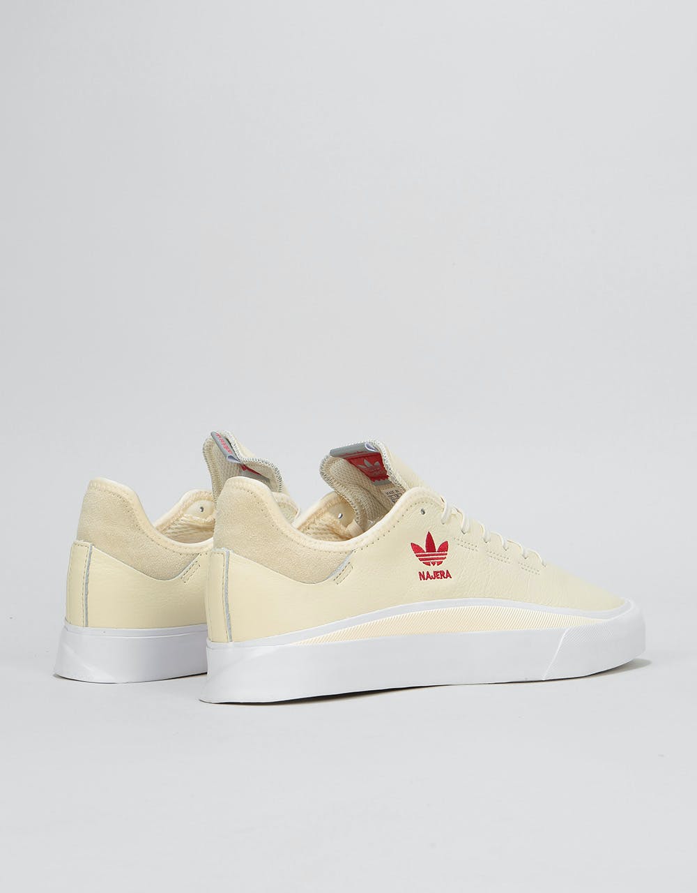 Adidas Sabalo x Diego Skate Shoes - Cream/White/White/Powder Red
