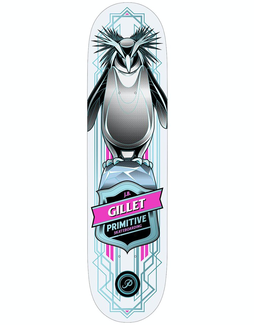 Primitive Gillet Penguin Skateboard Deck - 8"