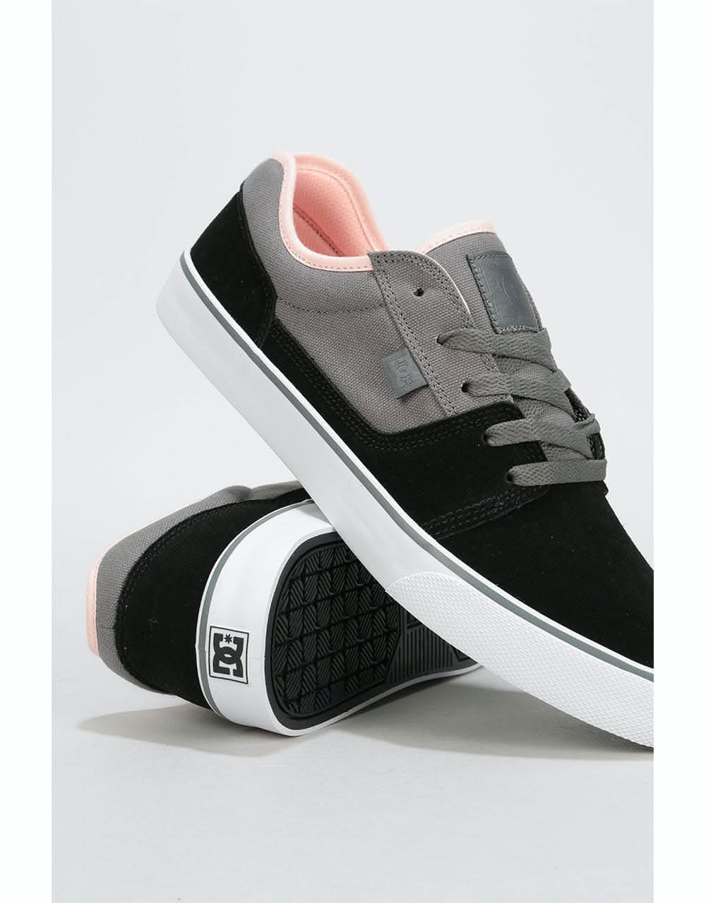DC Tonik Skate Shoes - Grey/Pink