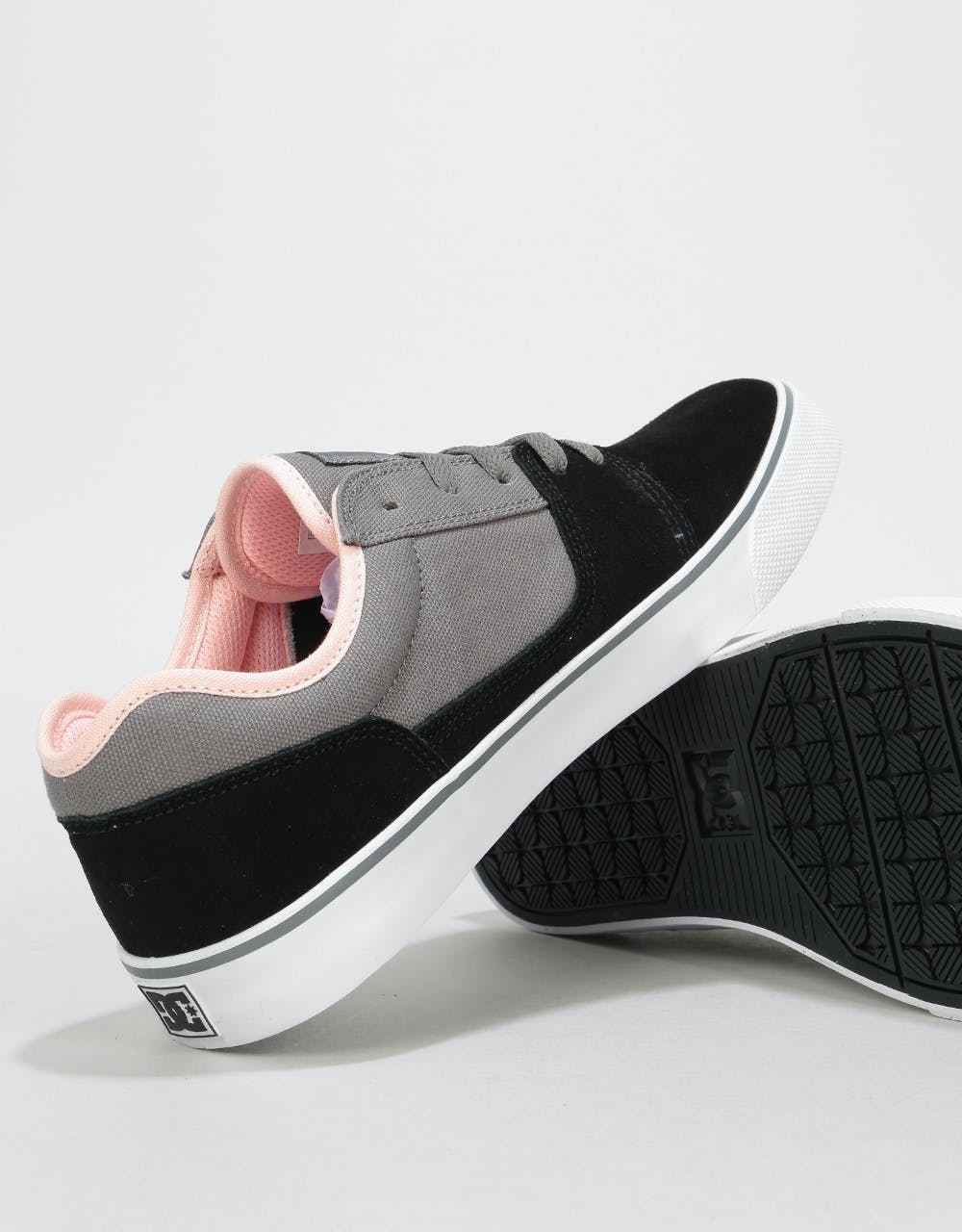 DC Tonik Skate Shoes - Grey/Pink