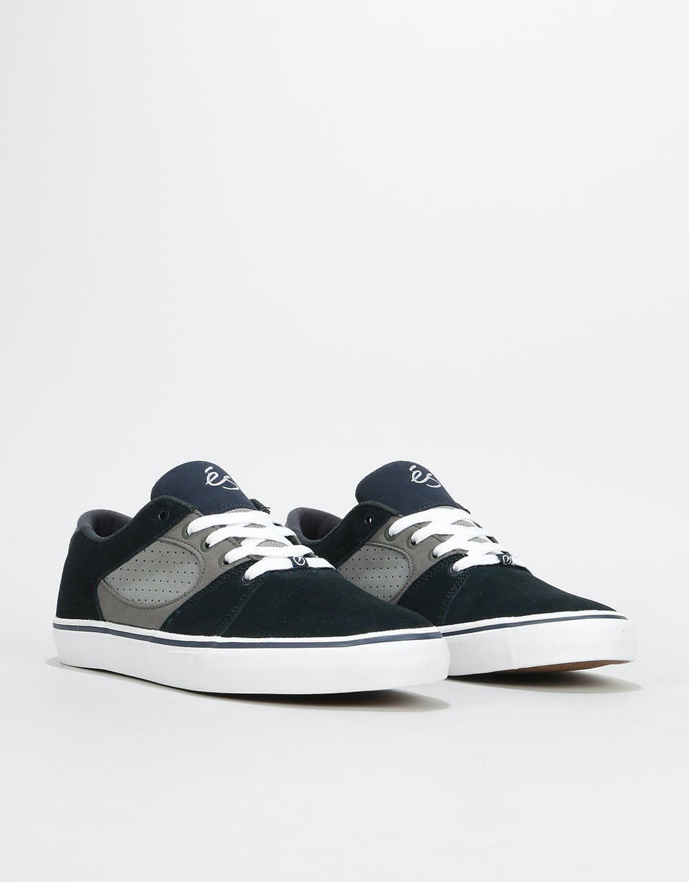 éS Square Three Skate Shoes - Navy/Grey