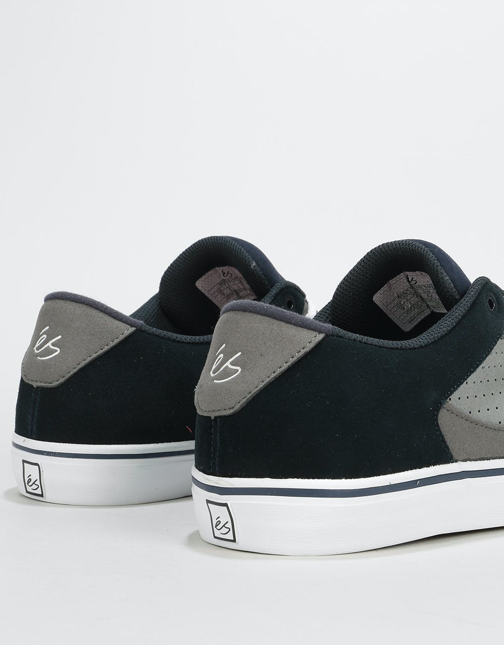 éS Square Three Skate Shoes - Navy/Grey