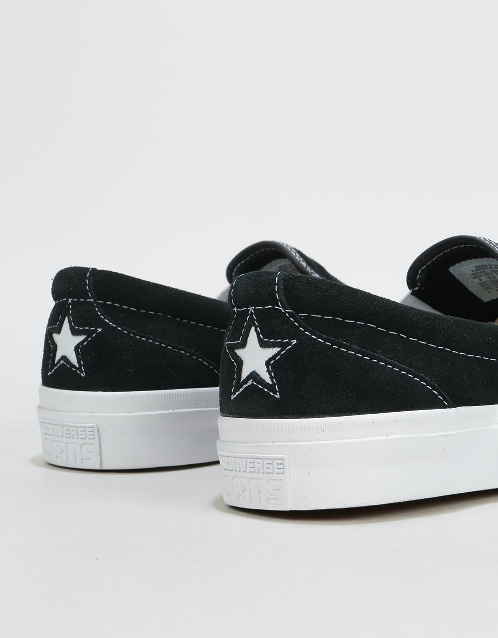 Converse One Star CC Slip Skate Shoes - Black/White/White