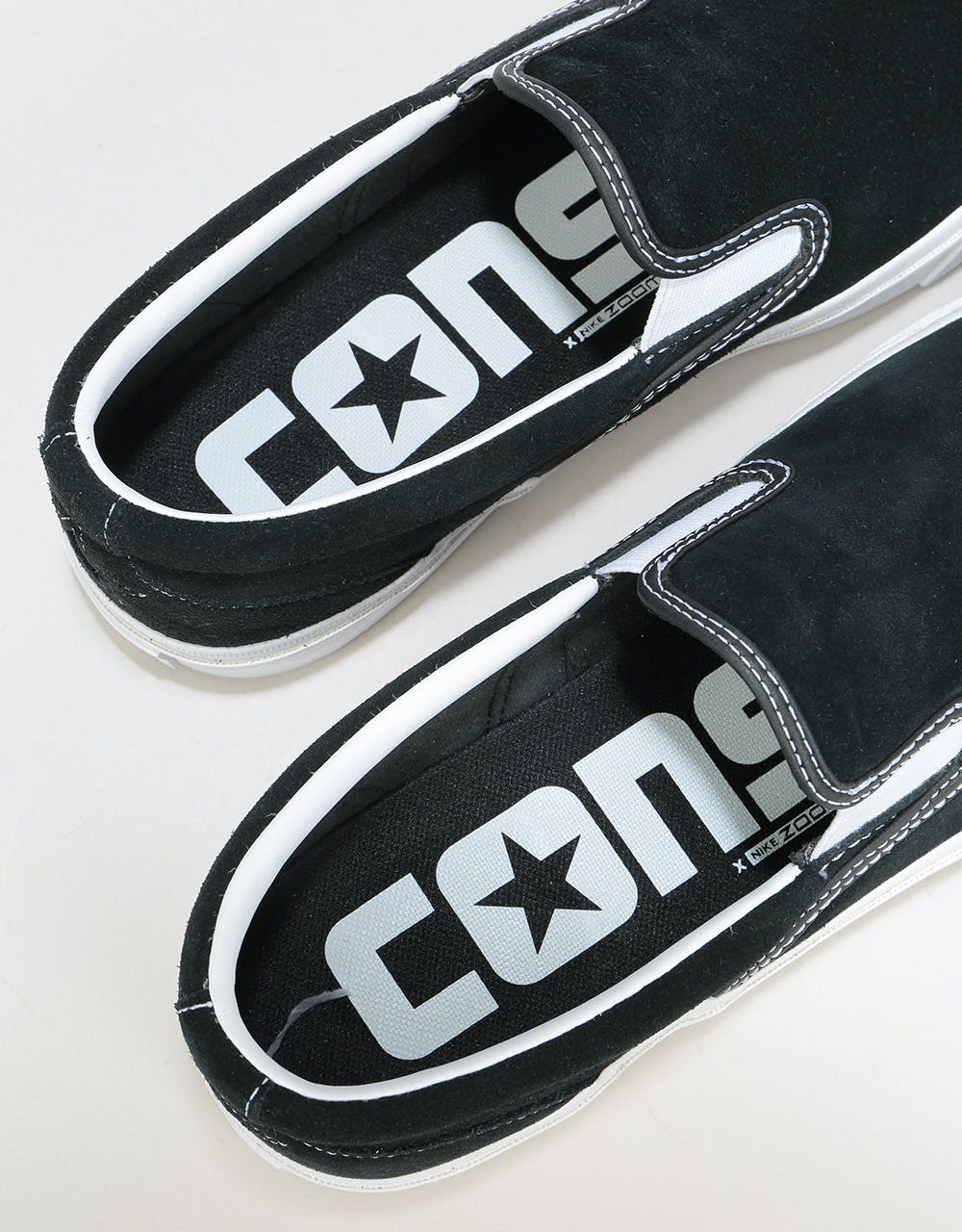 Converse One Star CC Slip Skate Shoes - Black/White/White