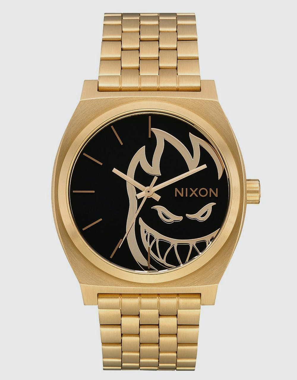 Nixon x Spitfire Time Teller Watch - Gold Fireball