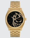 Nixon x Spitfire Time Teller Watch - Gold Fireball