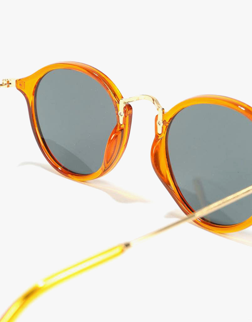 Route One Oversize Round Sunglasses - Yellow