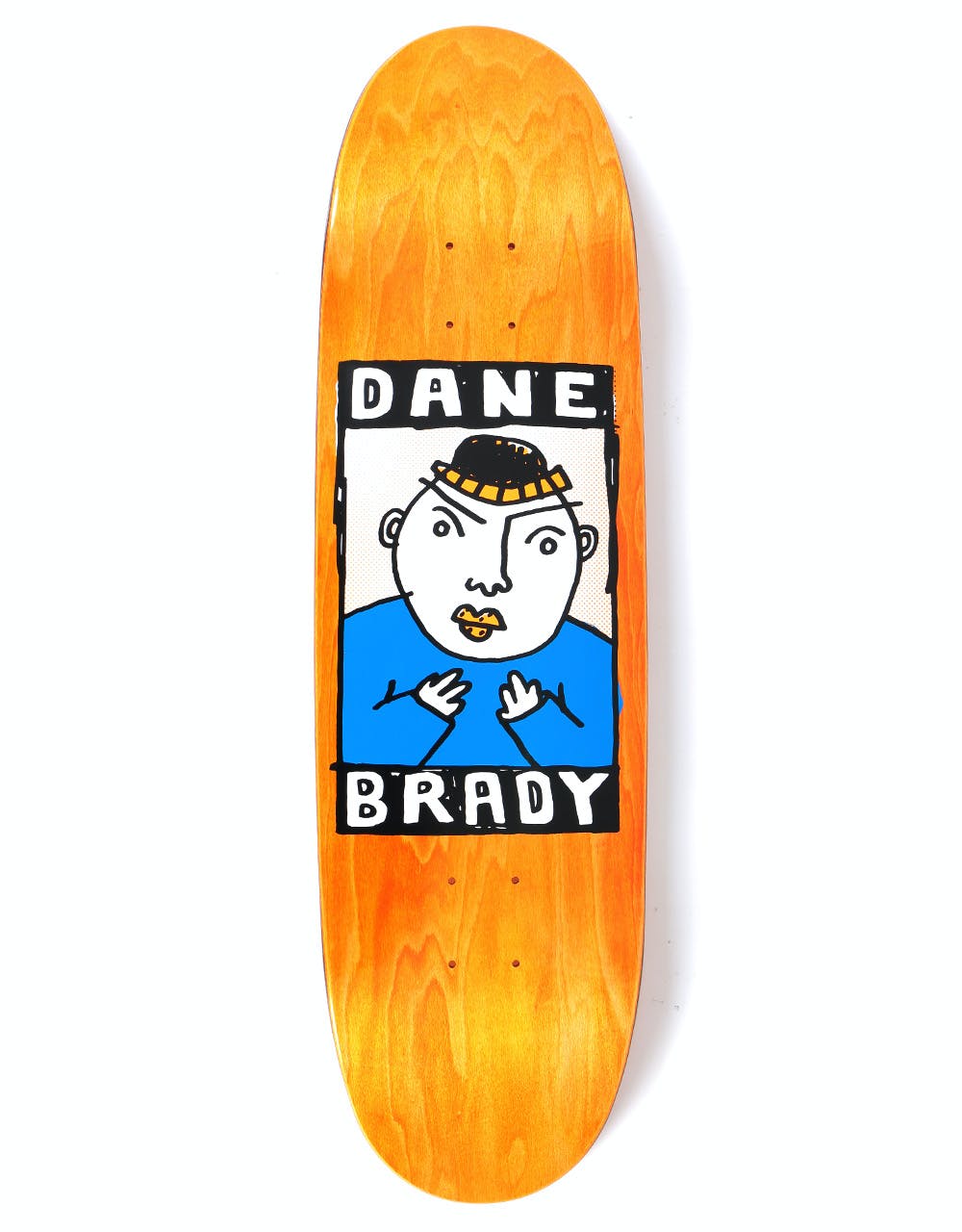Polar Brady Portrait Skateboard Deck - FOOTBALL Shape 8.75"