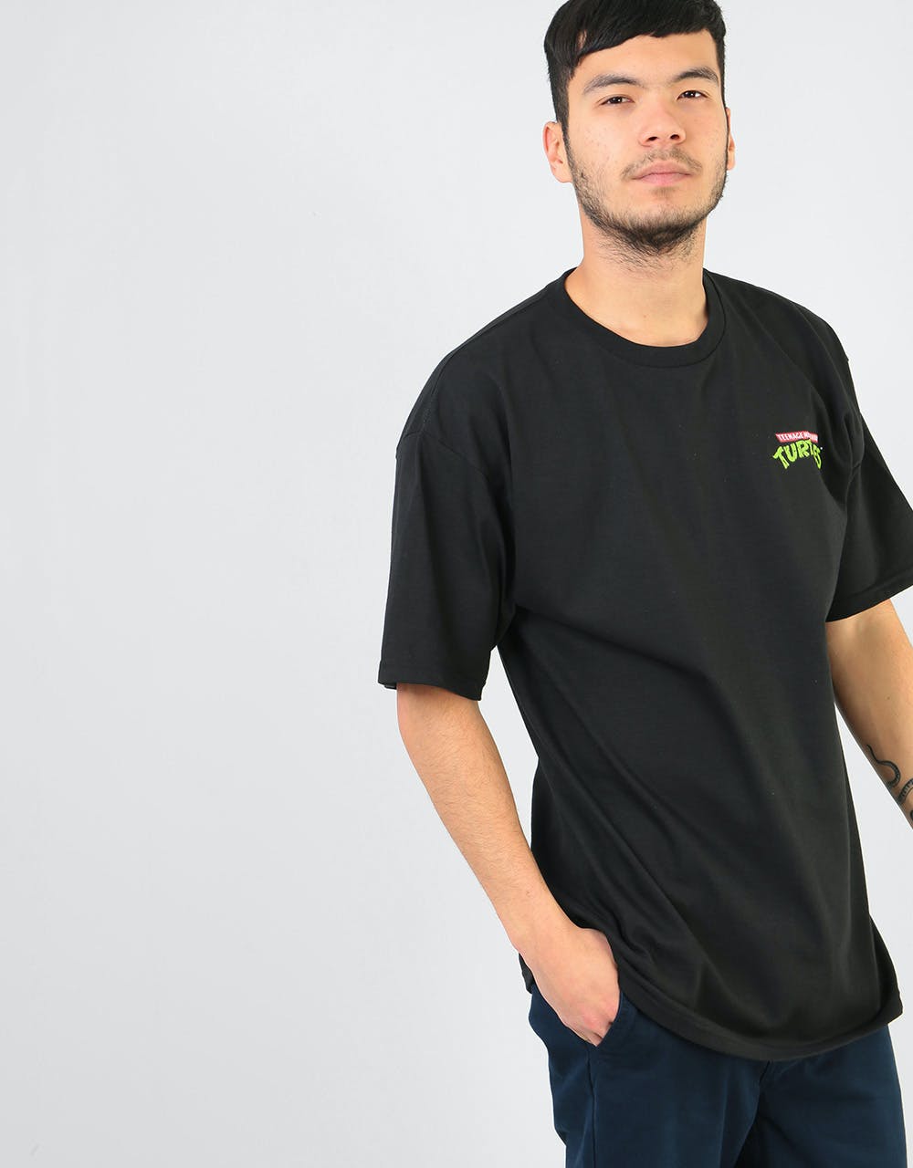 Santa Cruz x TMNT Pizza Dot T-Shirt - Black