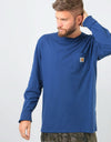 Carhartt WIP L/S Pocket T-Shirt - Metro Blue