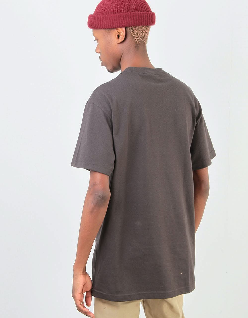 Enjoi Helvetica Logo T-Shirt - Tar/Black