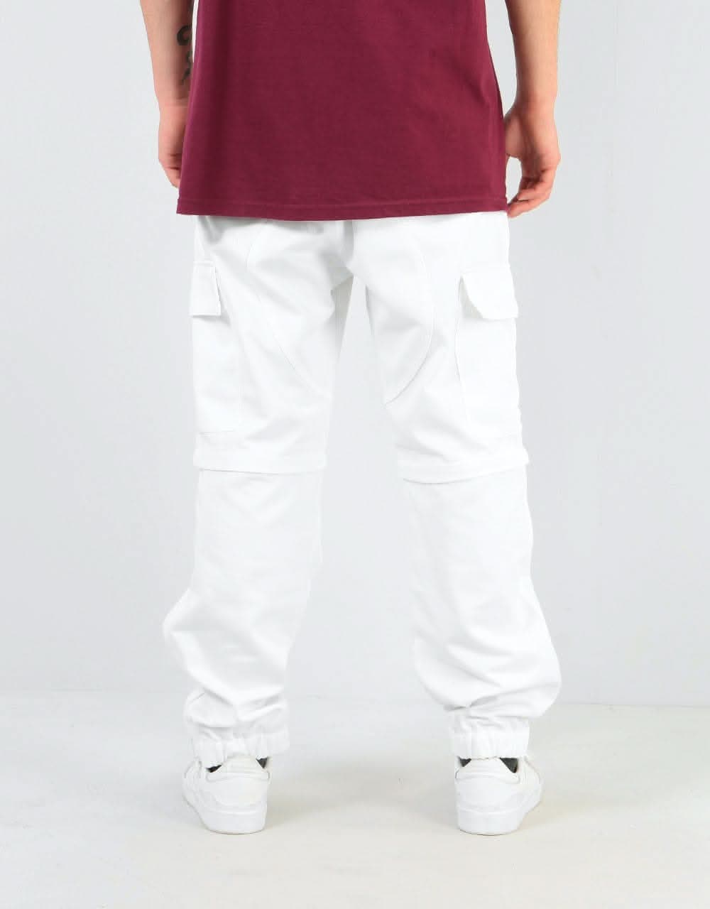 Adidas TJ Cargo Pants - White/Collegiate Green