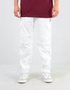 adidas TJ Cargo Pants - White/Collegiate Green