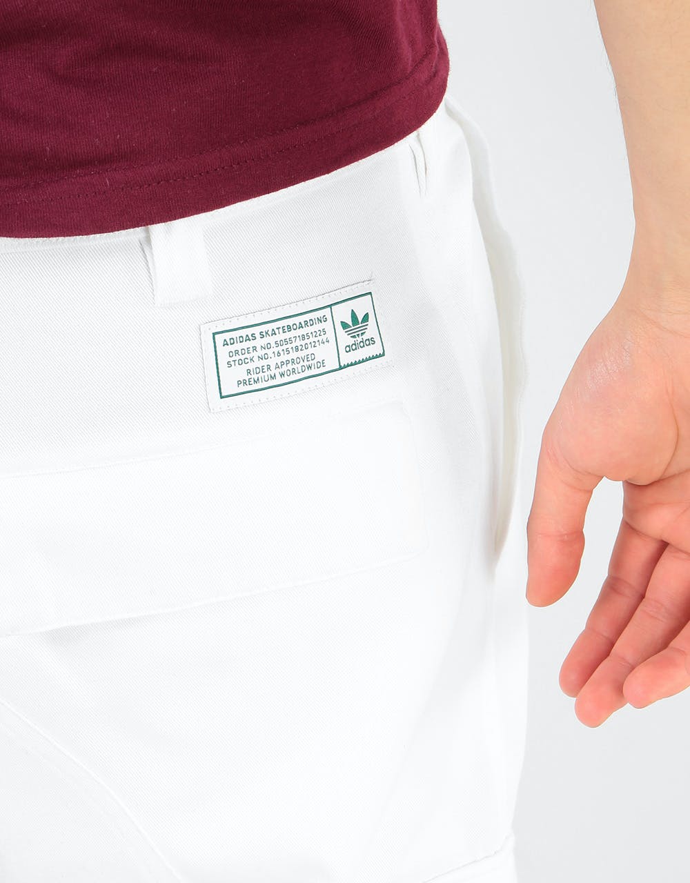 Adidas TJ Cargo Pants - White/Collegiate Green