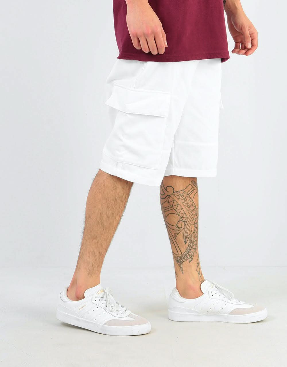 Adidas TJ Cargo Pants - White/Collegiate Green
