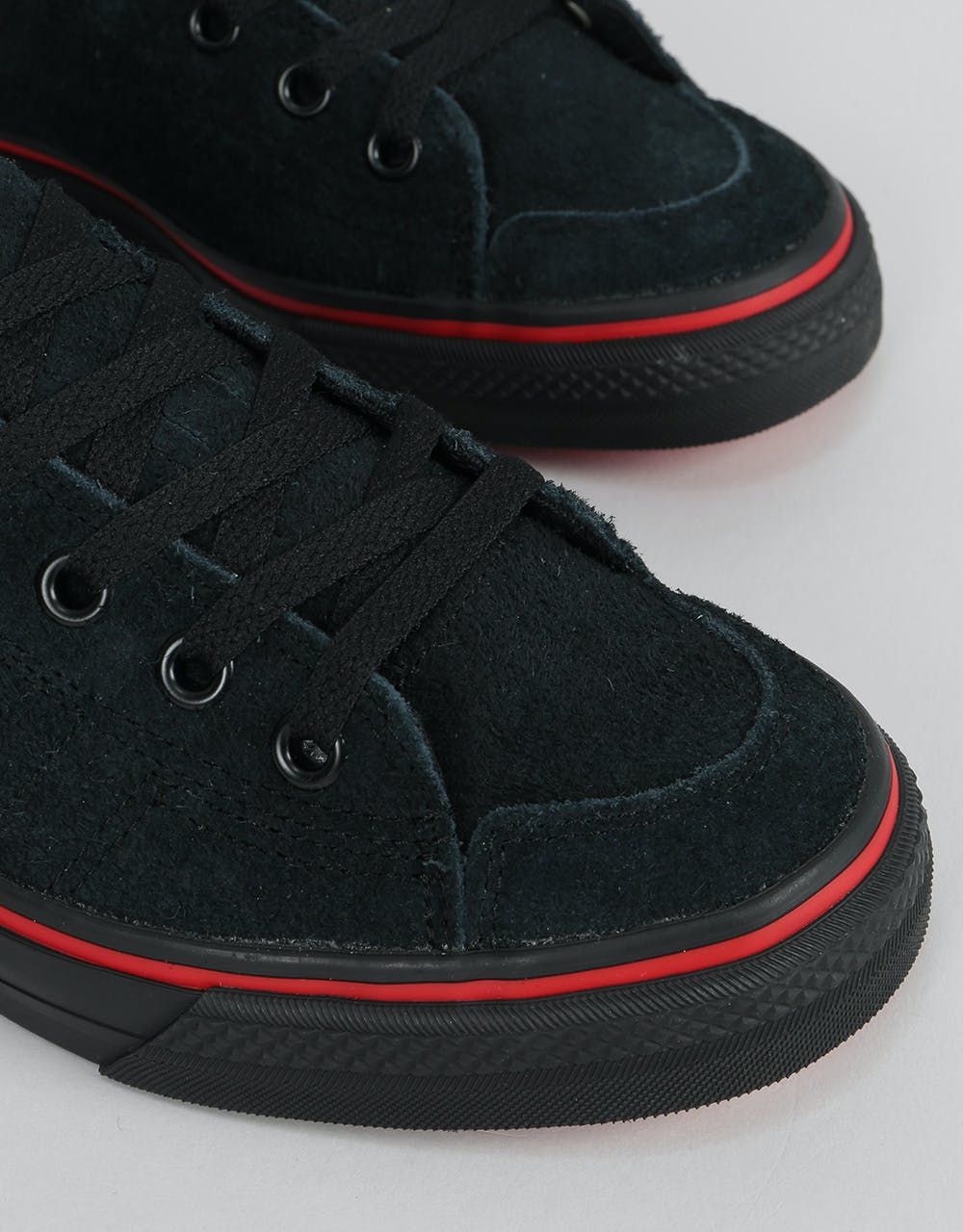 Adidas x Na-Kel Nizza RFS Skate Shoes - Black/Scarlet