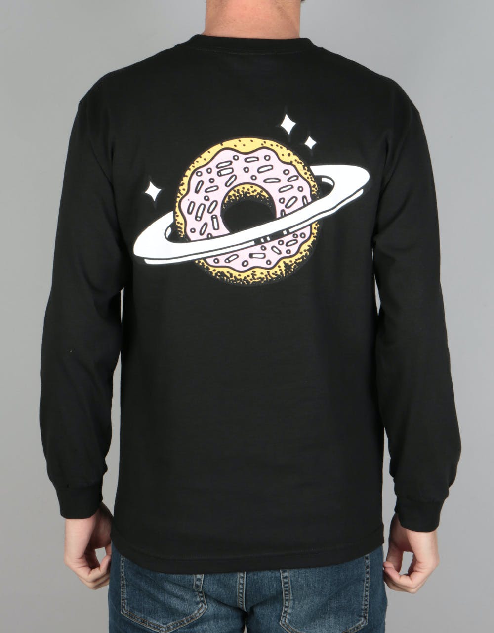 Skateboard Café Planet Donut L/S T-Shirt - Black
