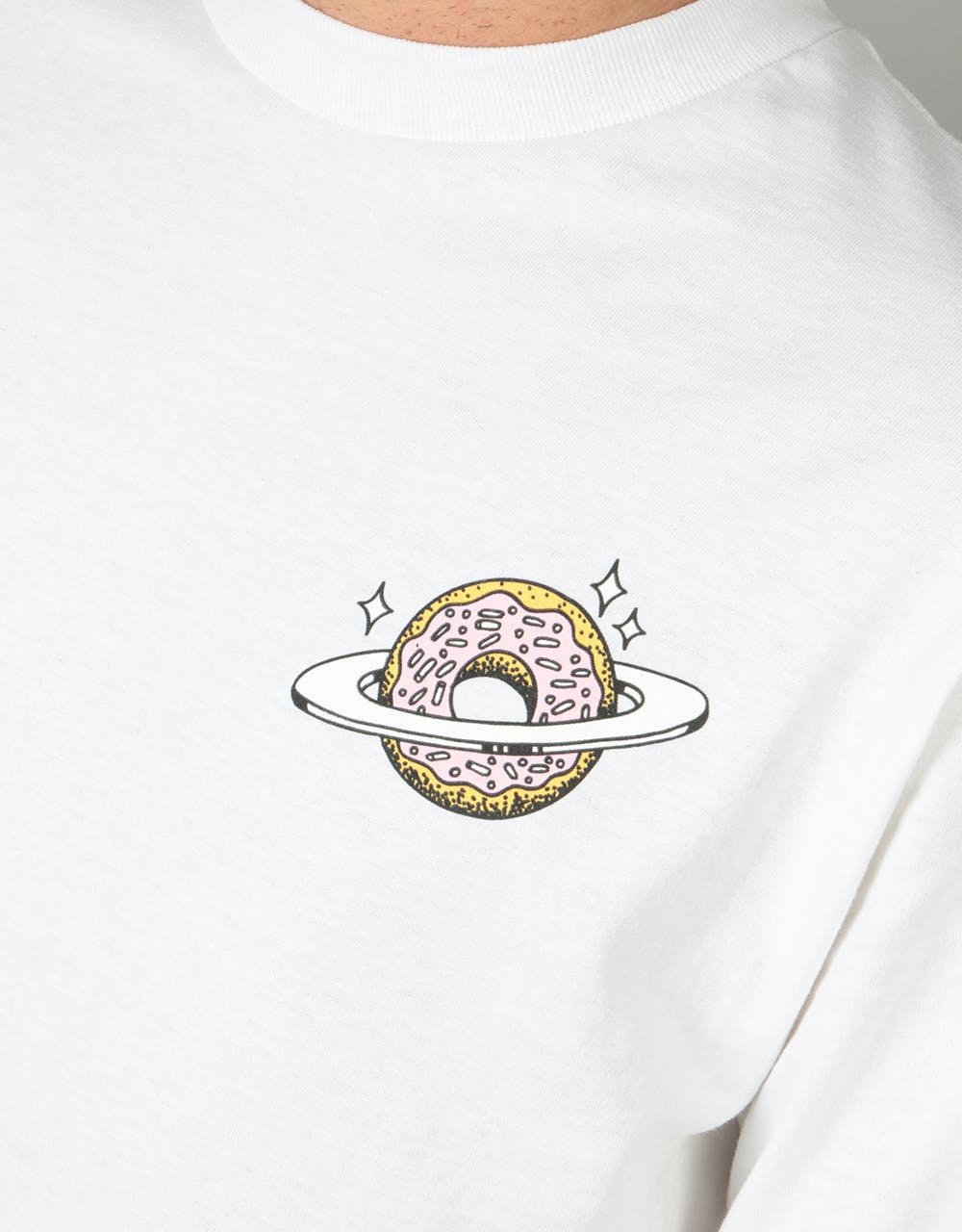 Skateboard Café Planet Donut L/S T-Shirt - White