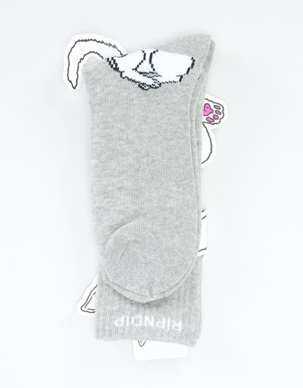 RIPNDIP Lord Nermal Socks  - Heather Grey