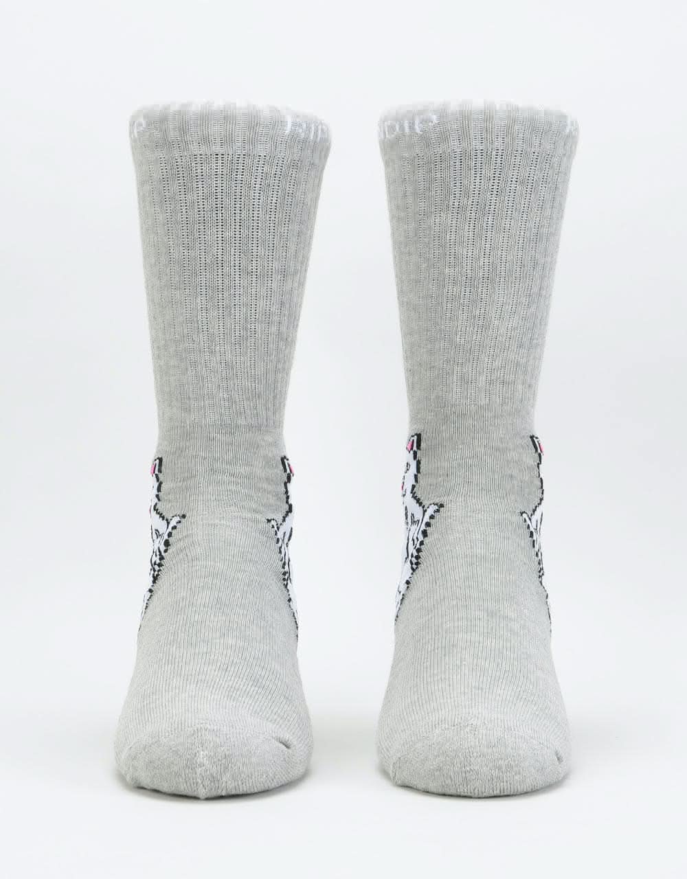 RIPNDIP Lord Nermal Socks  - Heather Grey