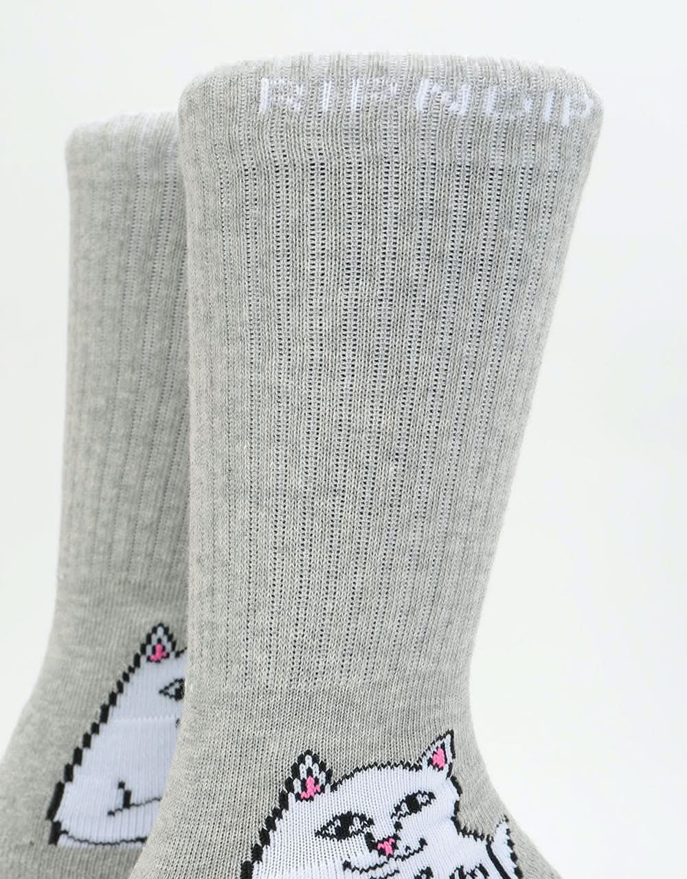 RIPNDIP Lord Nermal Socks  - Heather Grey