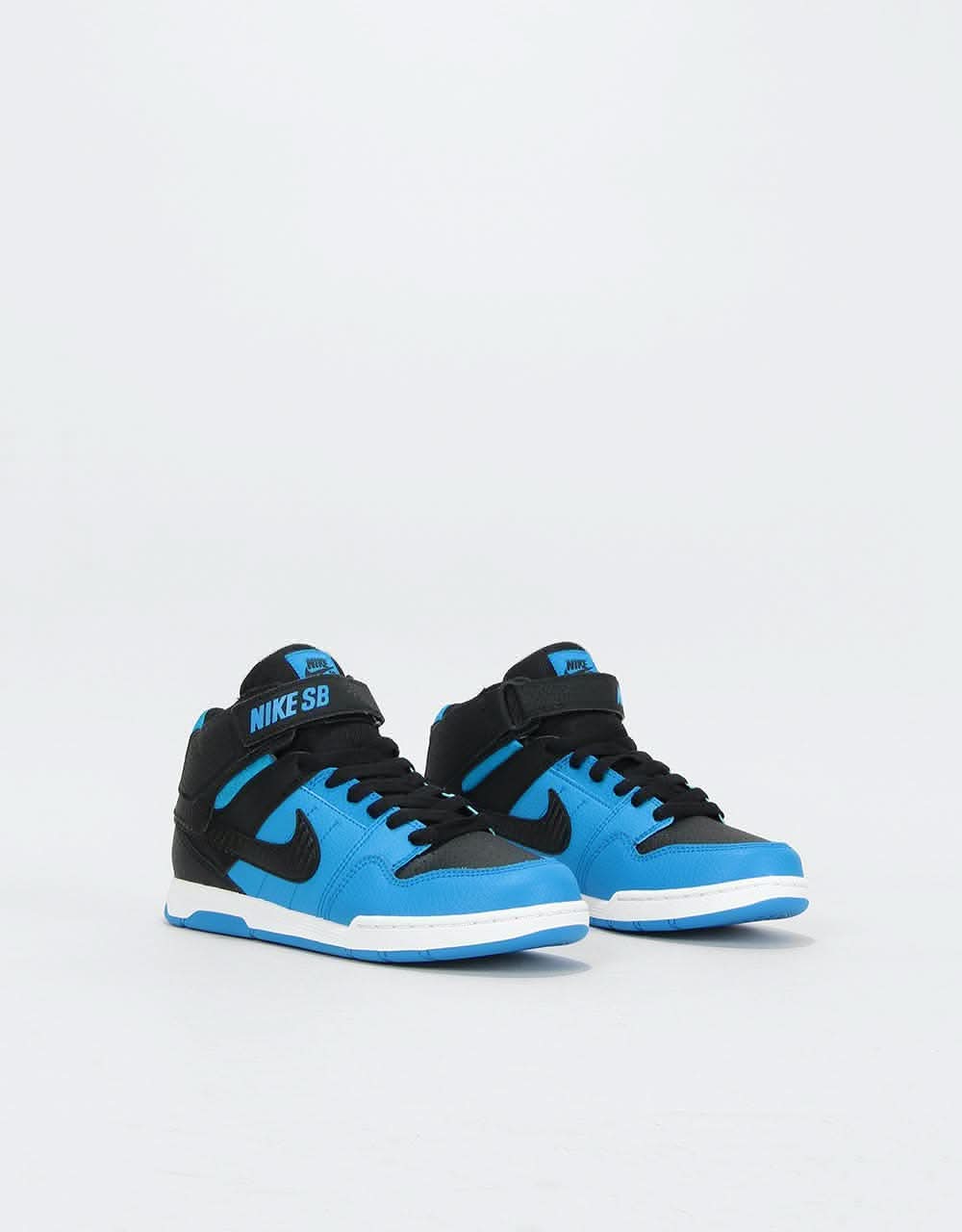 Nike SB Mogan Mid 2 Kids Skate Shoes - Photo Blue/Black/White