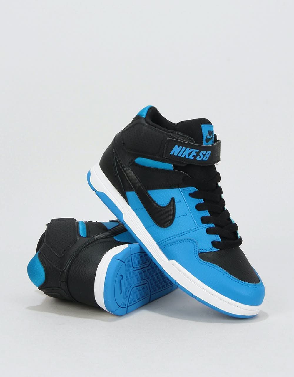 Nike SB Mogan Mid 2 Kids Skate Shoes - Photo Blue/Black/White