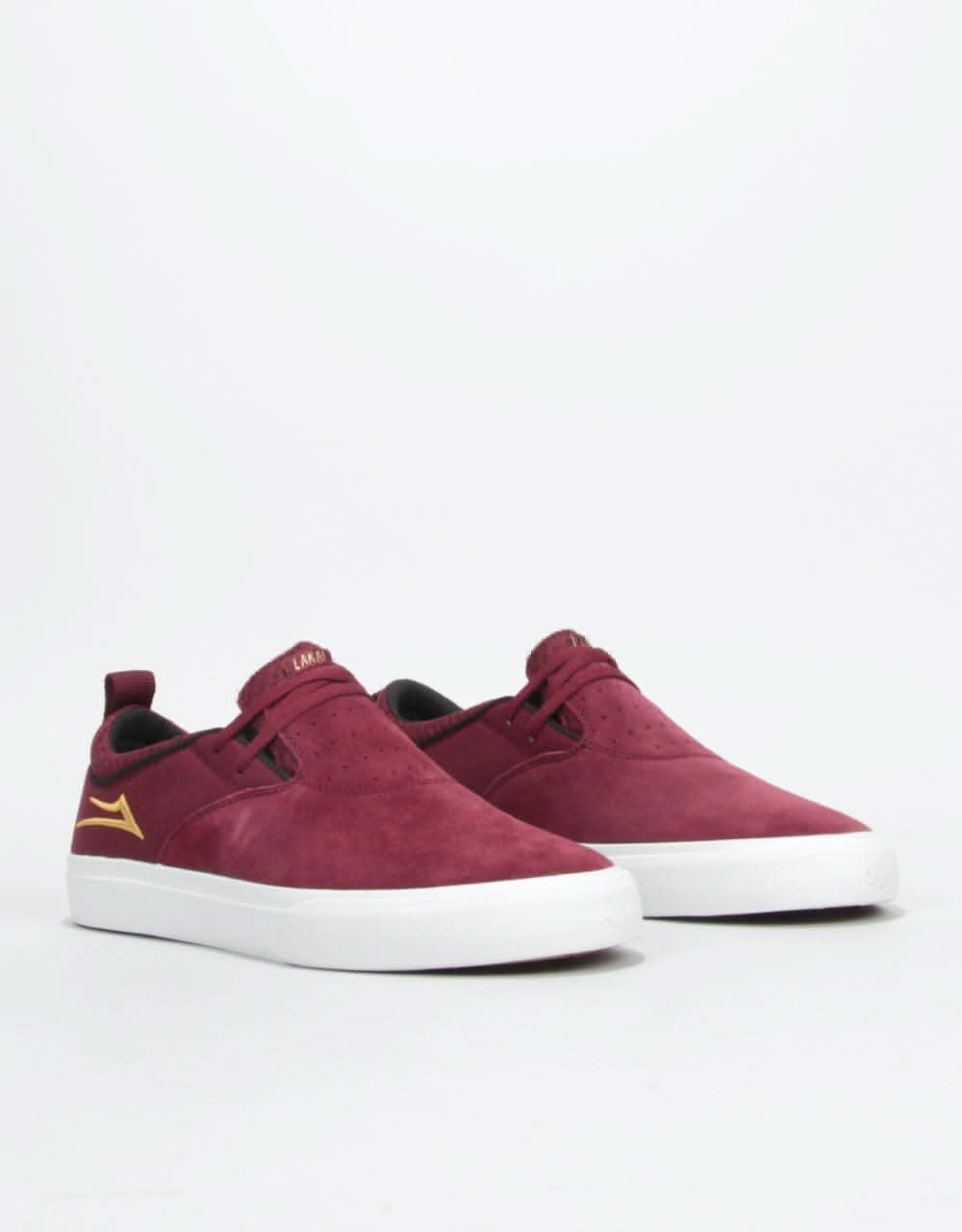 Lakai Riley Hawk II Skate Shoes - Burgundy Suede