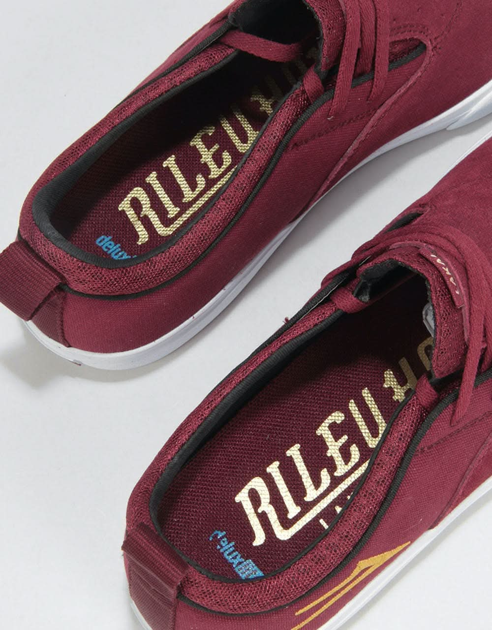 Lakai Riley Hawk II Skate Shoes - Burgundy Suede