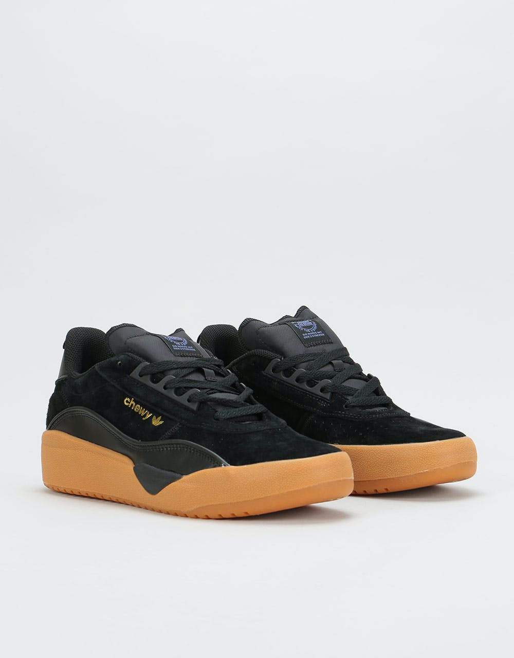 Adidas x Chewy Liberty Cup Skate Shoes - Core Black/Gold Metallic/Gum