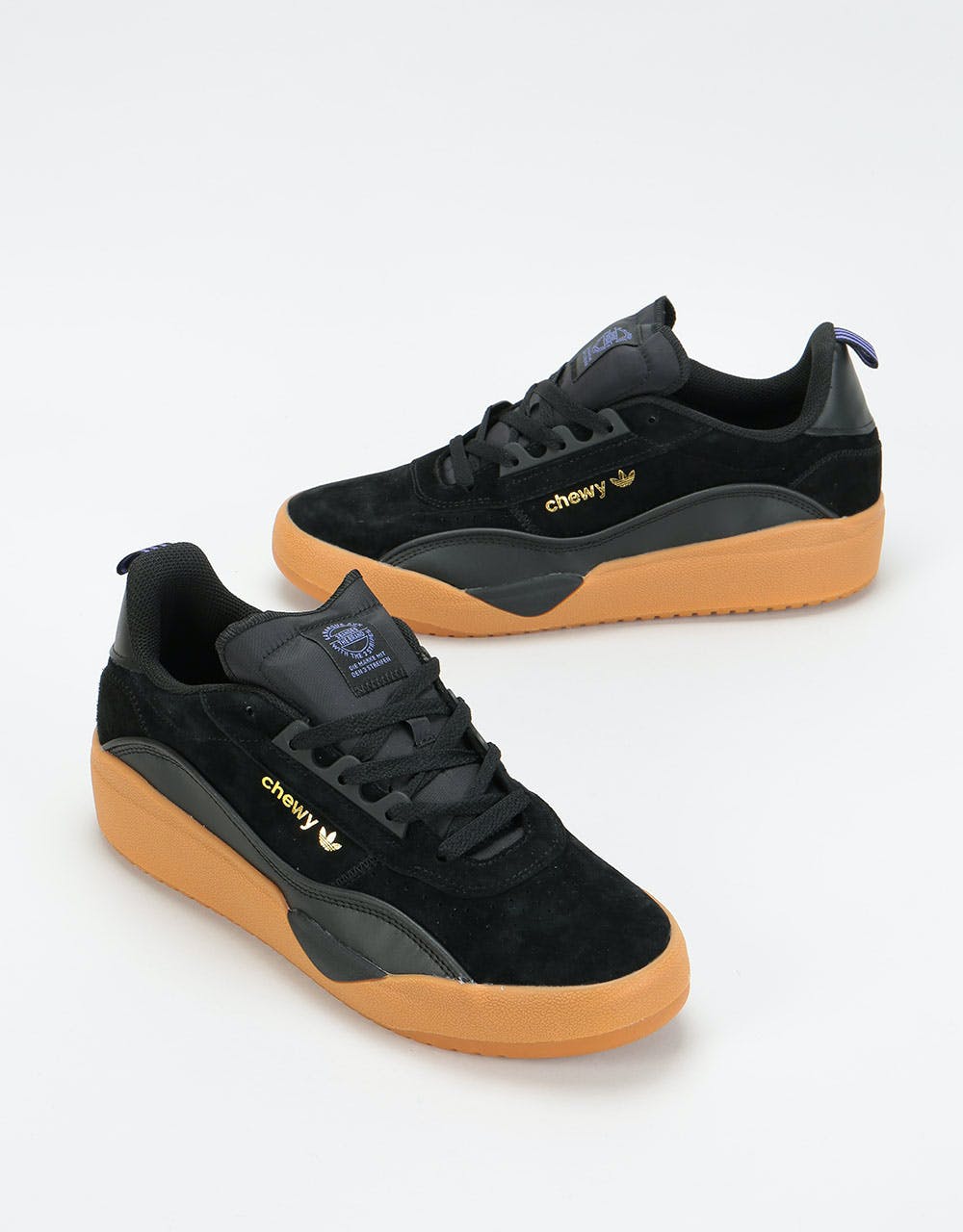 Adidas x Chewy Liberty Cup Skate Shoes - Core Black/Gold Metallic/Gum