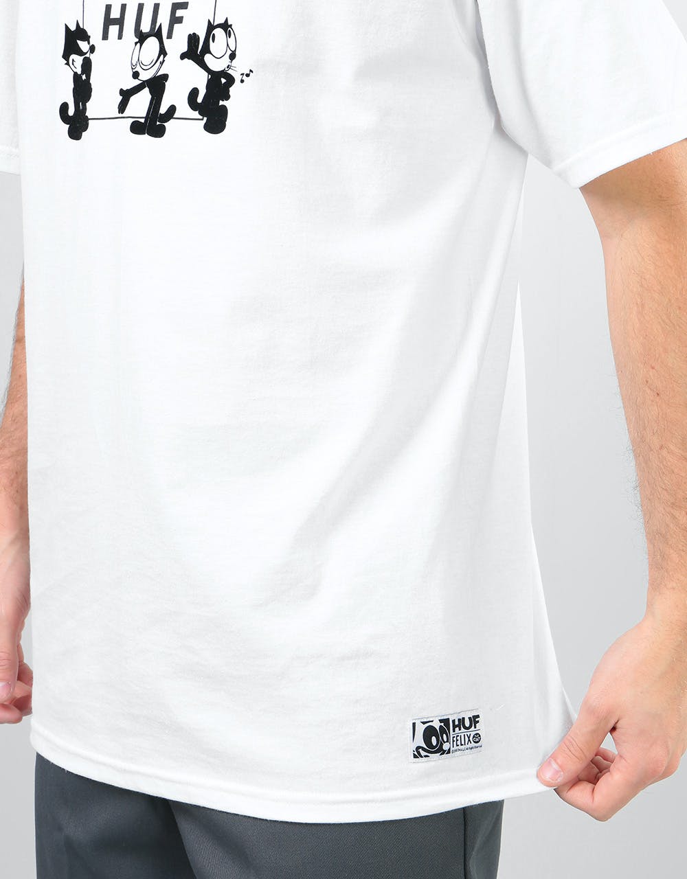 HUF x Felix The Cat Felix Box Logo T-Shirt - White