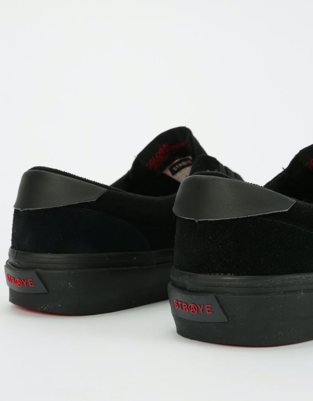 Straye Fairfax Skate Shoes - Black Flame