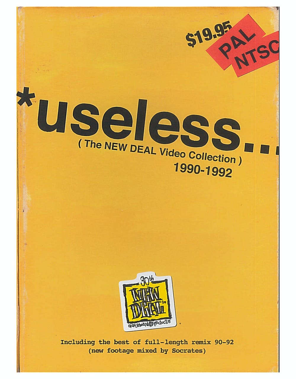 Useless...The New Deal Video Collection 1990-1992 DVD