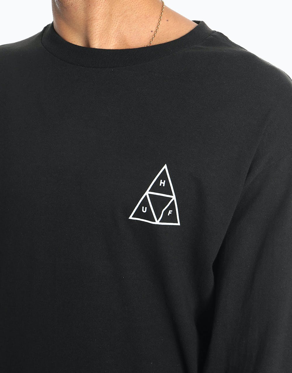 HUF Triple Triangle L/S T-Shirt - Black