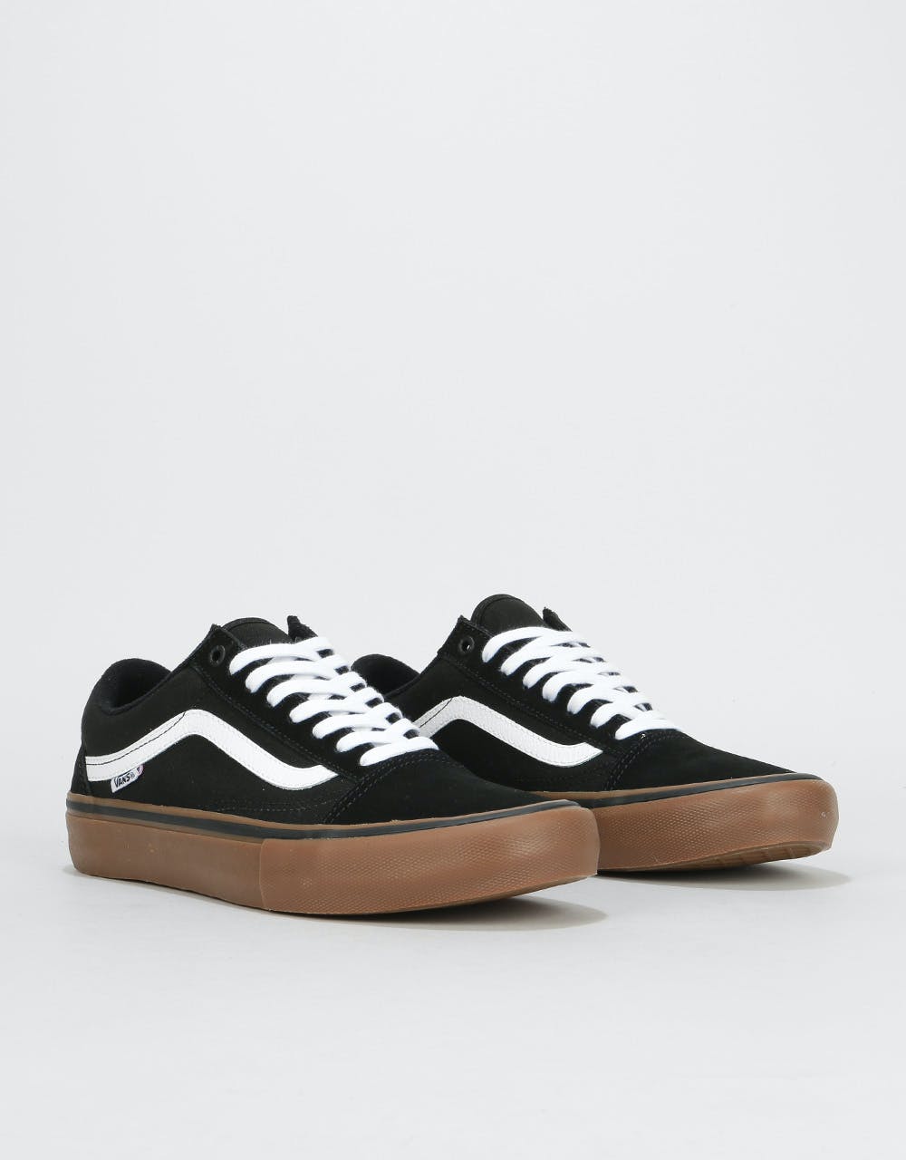 Vans Old Skool Pro Skate Shoes - Black/White/Medium Gum