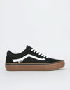 Vans Old Skool Pro Skate Shoes - Black/White/Medium Gum