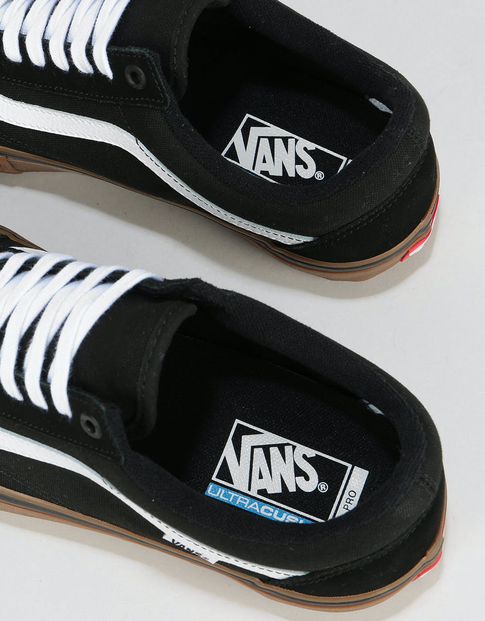 Vans Old Skool Pro Skate Shoes - Black/White/Medium Gum
