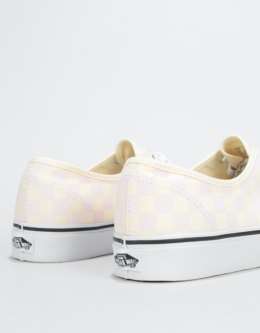 Vans Authentic Skate Shoes - (Checkerboard) Chalk Pink/Classic White