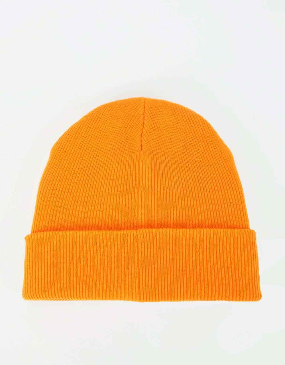 Felt Gauge Knit Beanie - Orange