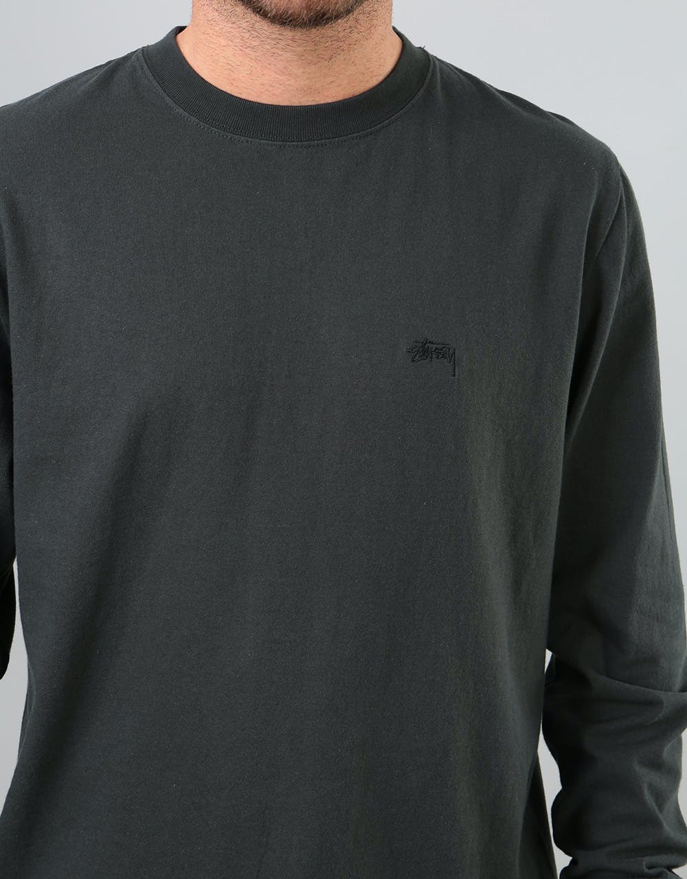 Stüssy Stock L/S Jersey T-Shirt - Black