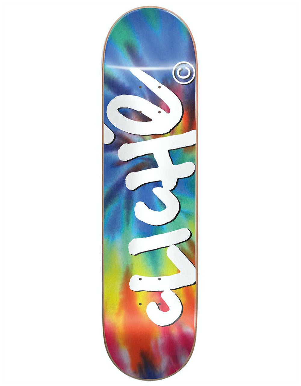 Cliché Handwritten Tie Dye RHM Skateboard Deck - 8.125"